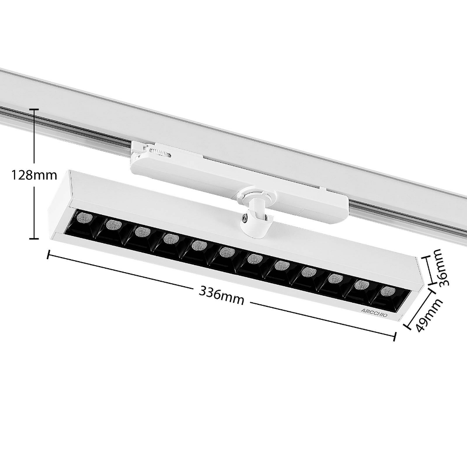Projecteur pour rail électrique en aluminiumLED