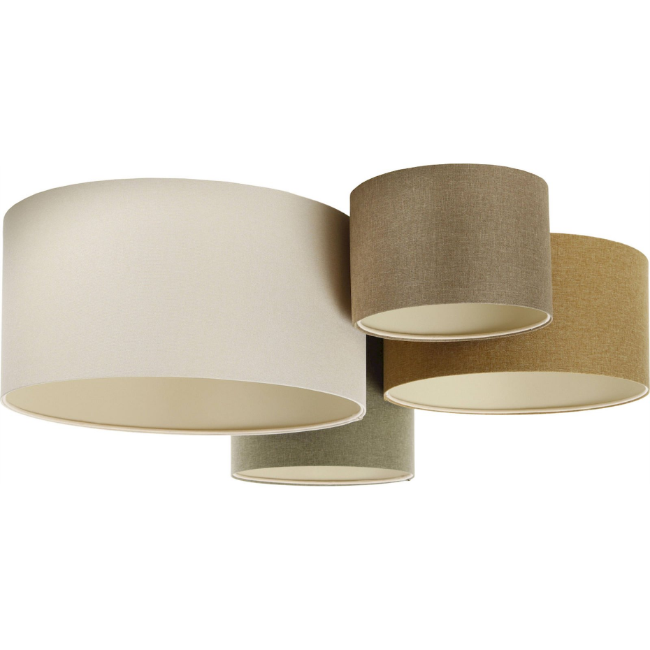 Plafonnier rond en tissu style boho élégant