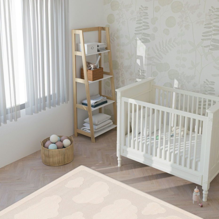 Tapis enfant avec effet relief NUAGES