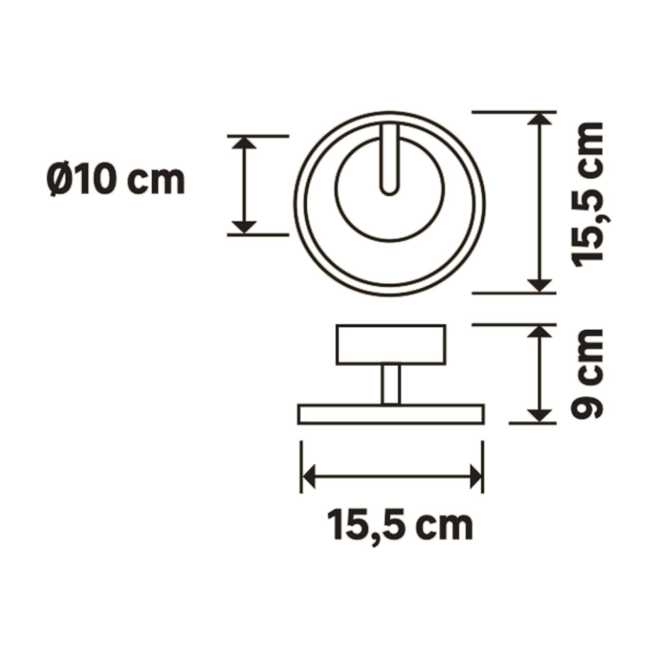 Applique LED en aluminium, KAPEO
