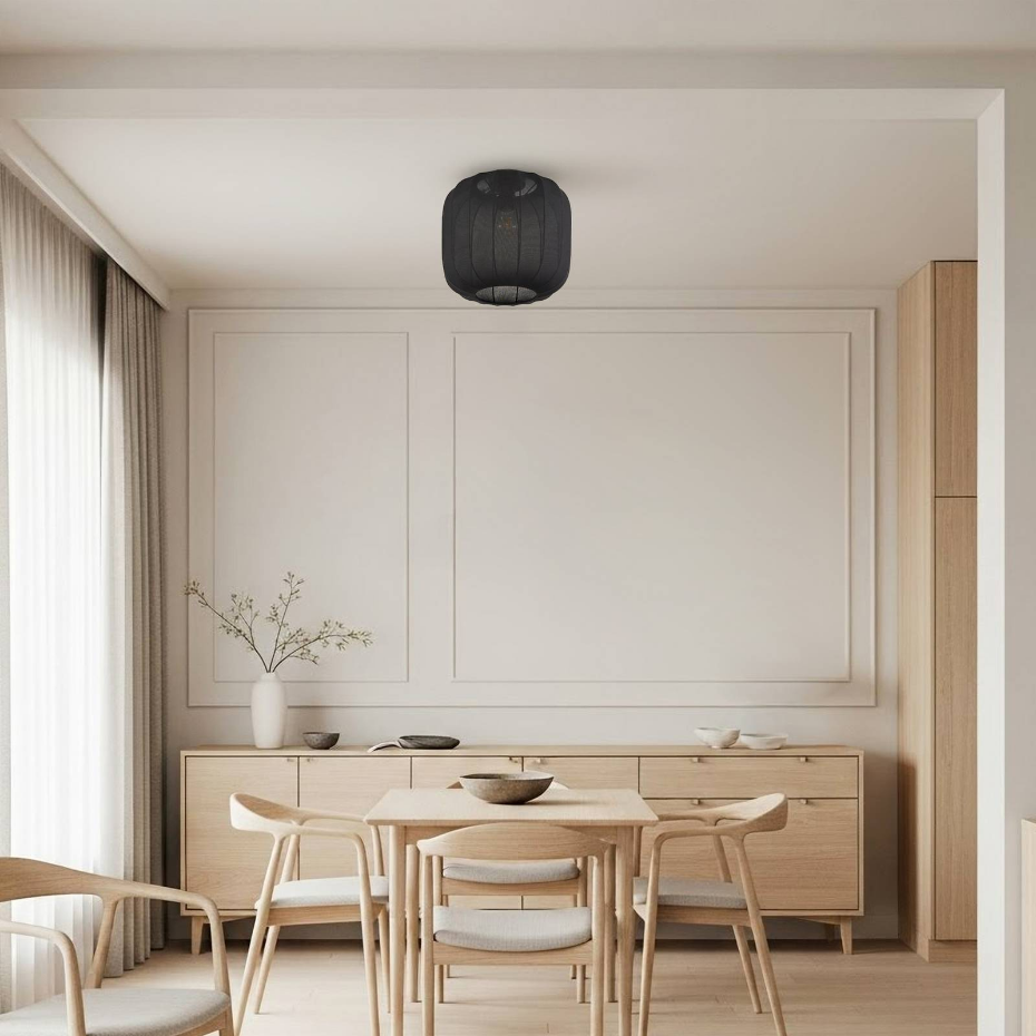 Plafonnier en textile scandinave, Helin