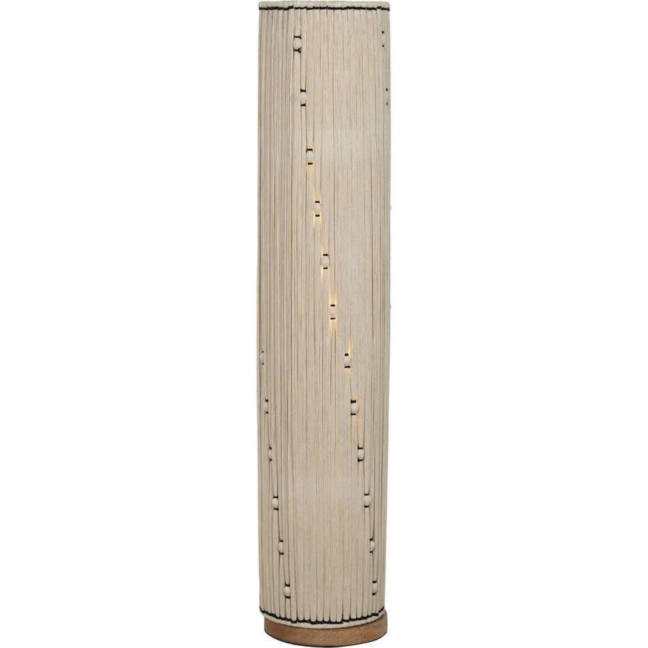 Lampadaire en raphia et coton format carré Urban Vila3