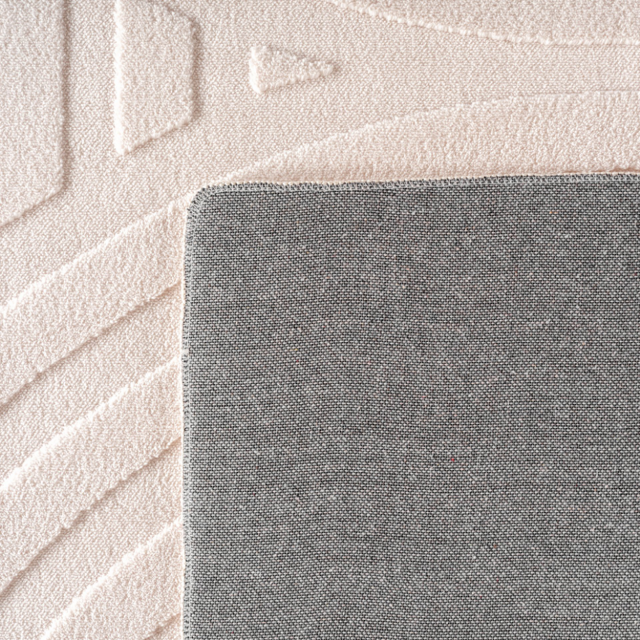 Tapis de salon à relief motif arc LENNY