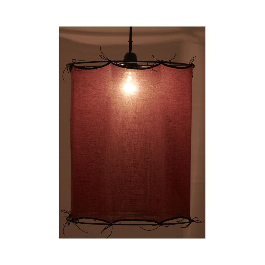 Abat-jour pour suspension en coton Riad Moyen Lit de vin