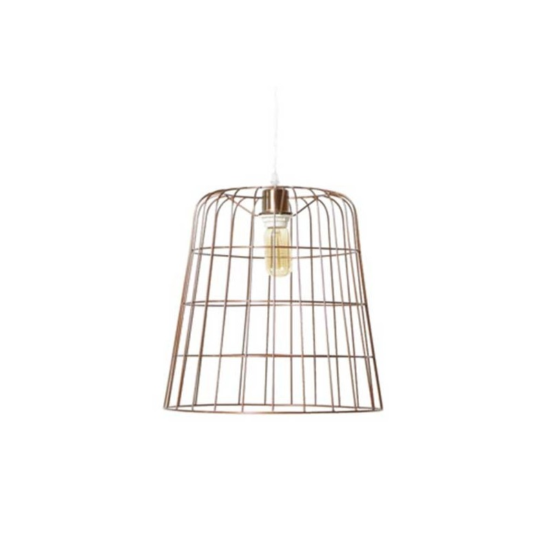 Lustre Séjour Panier Cuivré Loft Diamètre 35