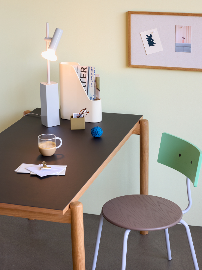 Lampe de table en fer et verre SET
