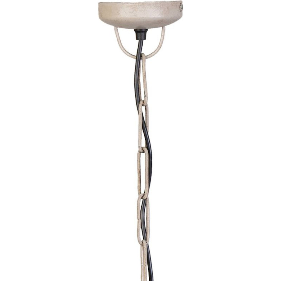 Suspension ronde en fer style industriel