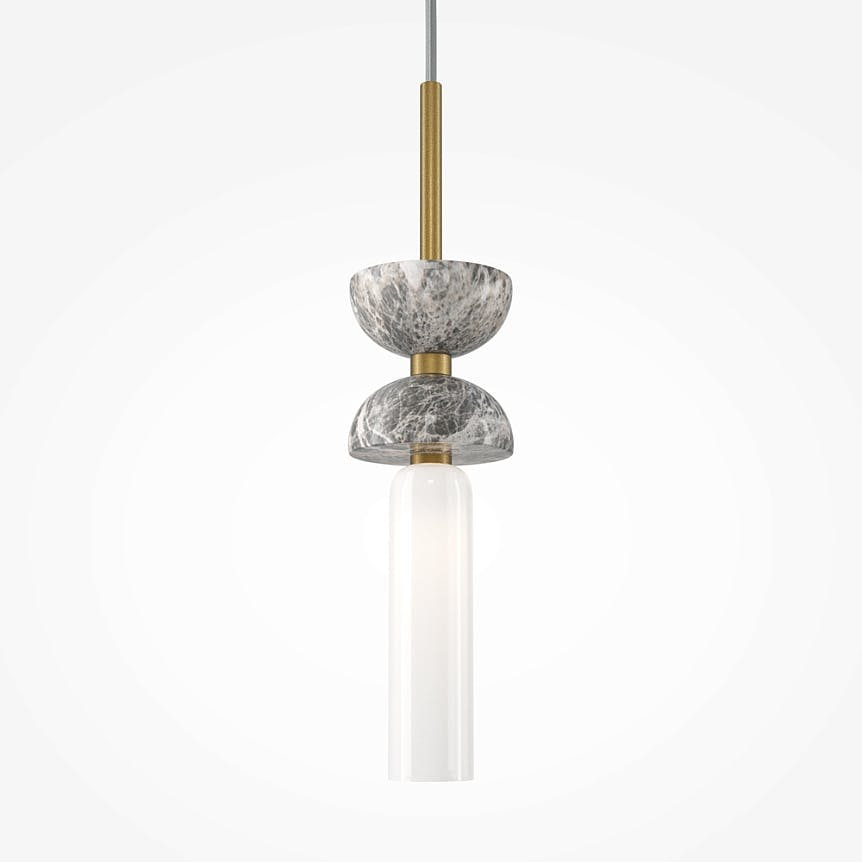 Suspension design métal et marbre ENID