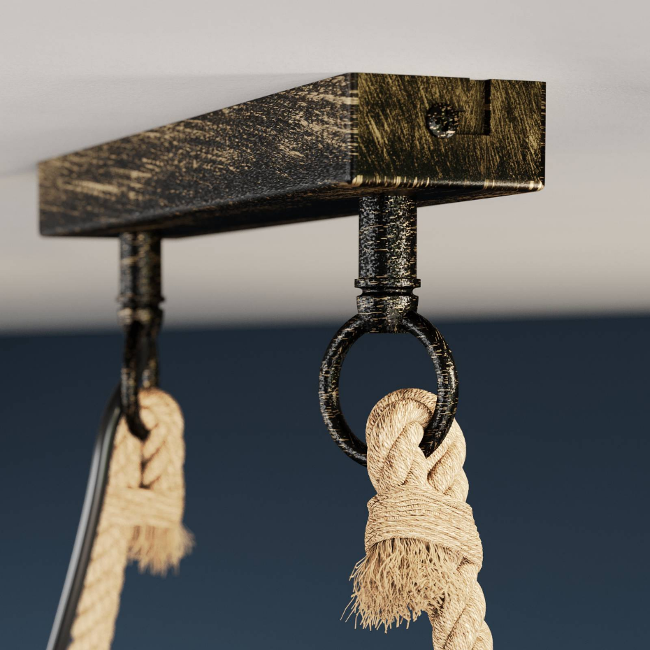 Suspension en métal vintage, Hajo