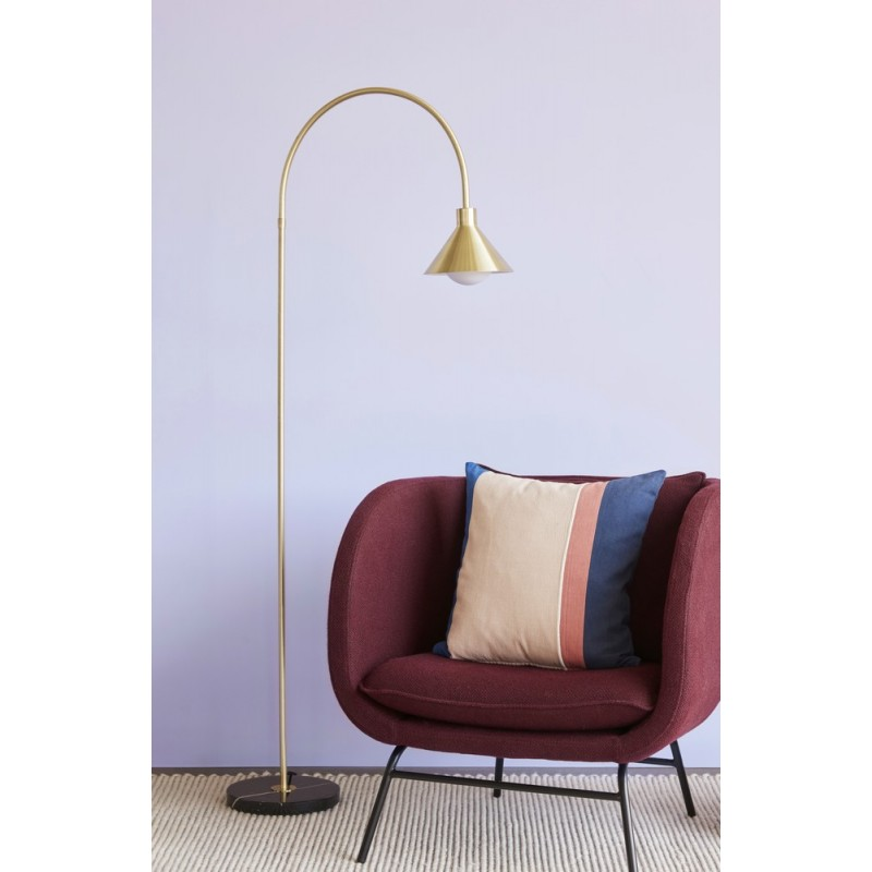 Lampadaire arc  base marbre