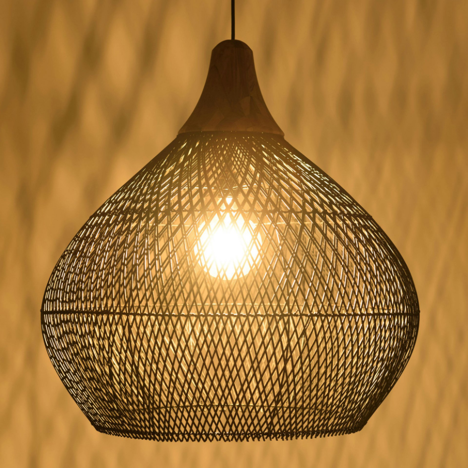 Suspension boule en rotin 68 cm FOLELLI