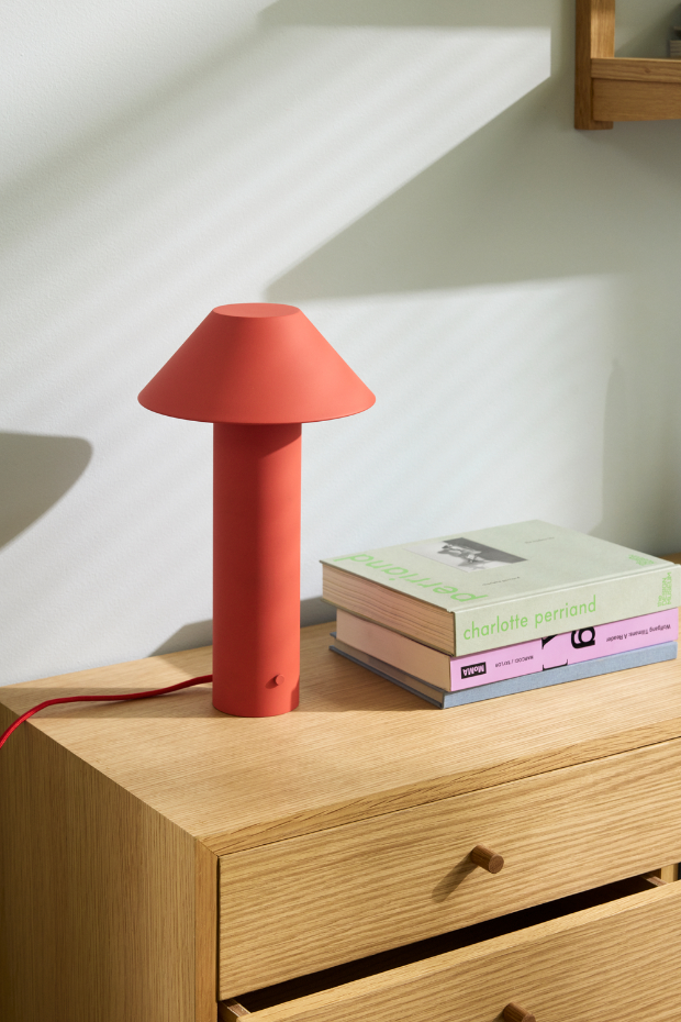 Lampe de table en fer et polycarbonate TOWER