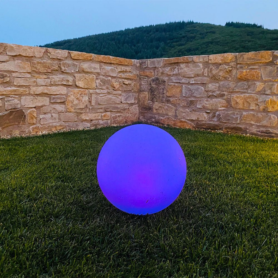 Boule lumineuse solaire multicolore SOLSTY ∅30cm
