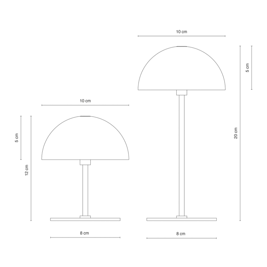 Lampe à poser LED ALONG - paquet de 2