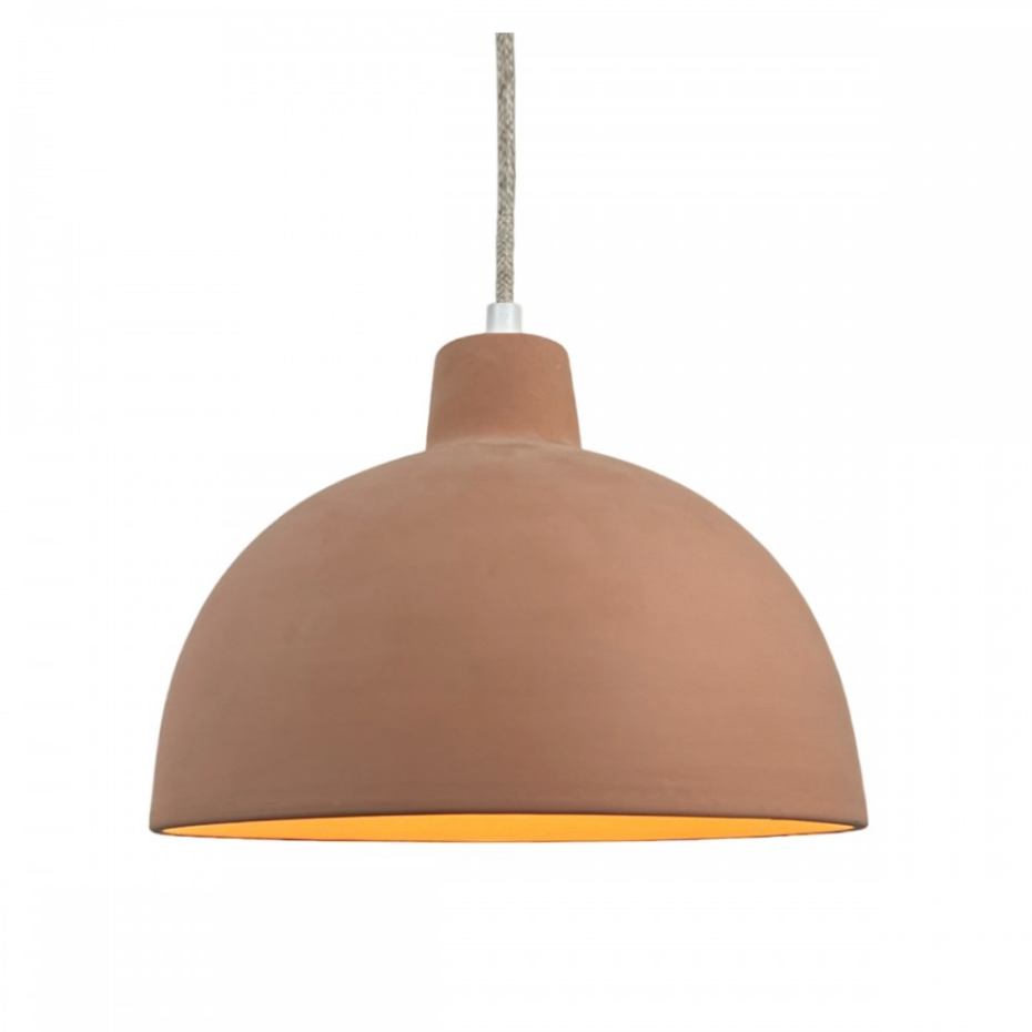 Suspension en terre cuite, CLOCHE LIN