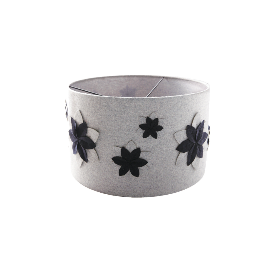 Abat-jour décoratif en tissu H24 Fleurs
