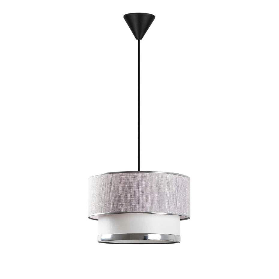 Suspension moderne - abat-jour en tissu ZURICH