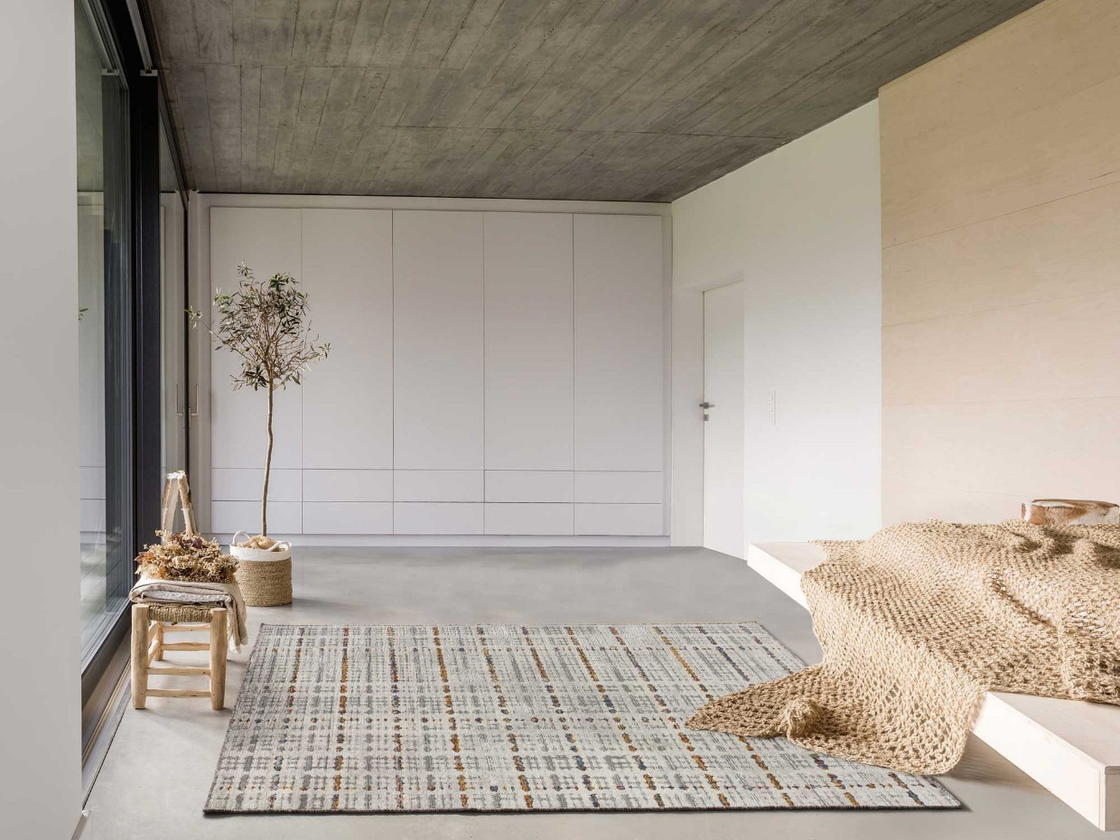 Tapis style vintage à motif en relief TISSEO