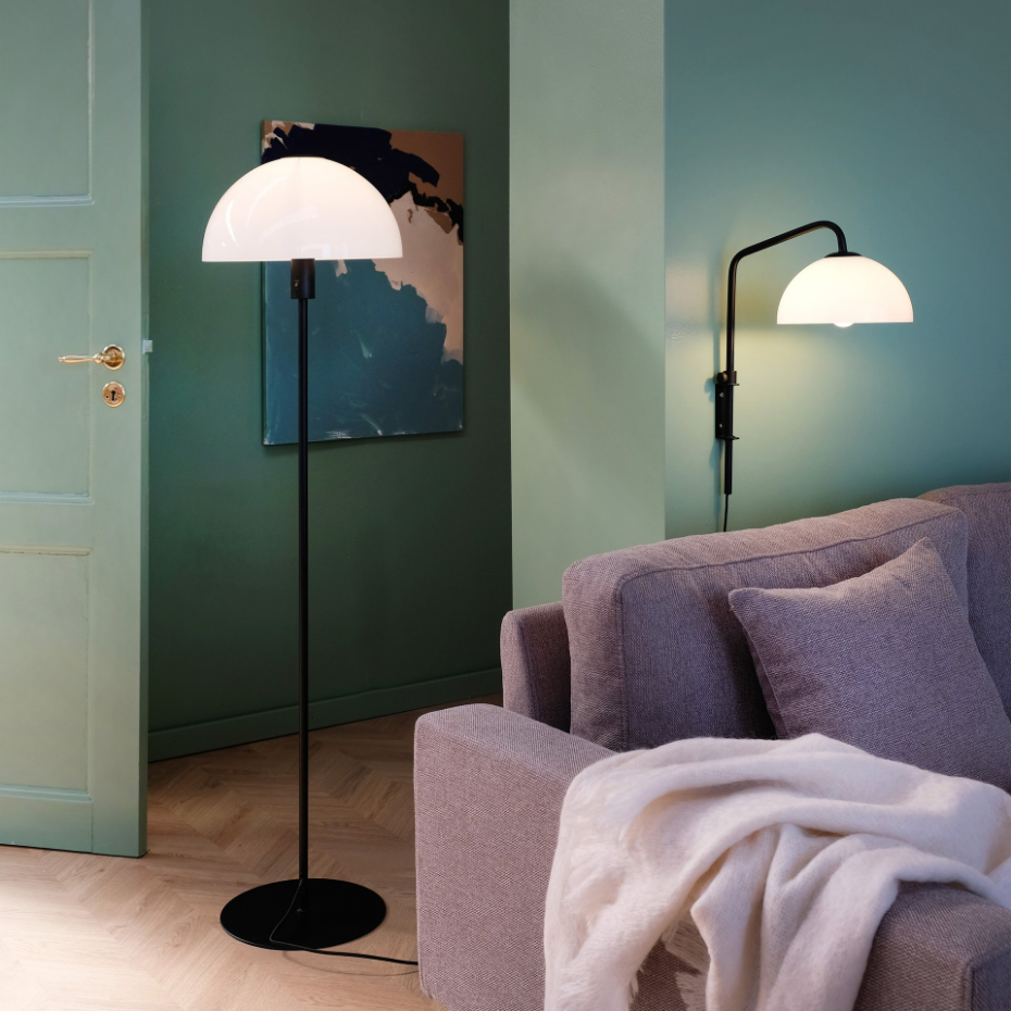 Lampadaire en Verre et Métal JAZZ