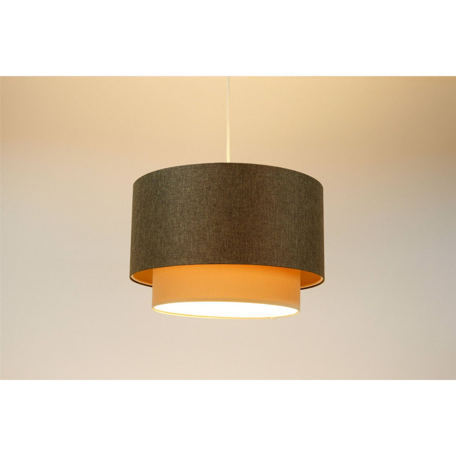 Suspension ronde en tissu style boho elegant