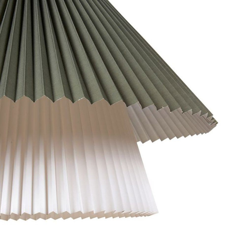 Suspension Double Tissu Aurélia Beige Blanc D52