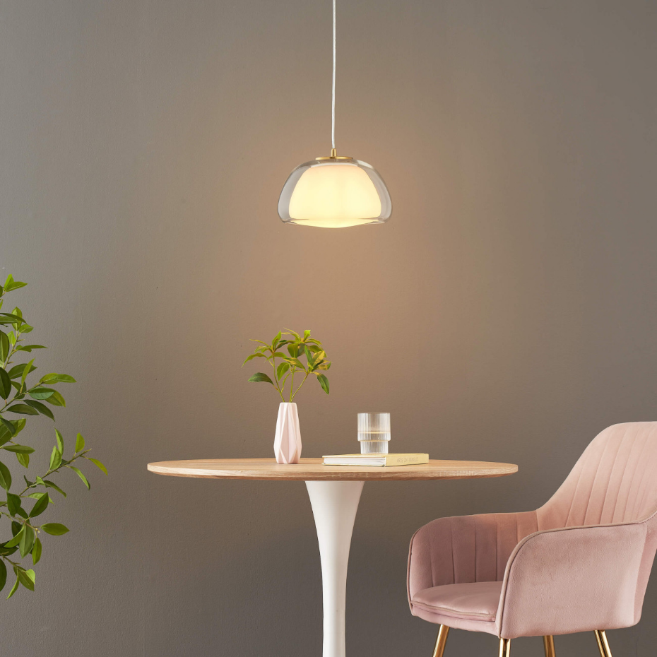 Suspension contemporaine en verre - LOMELIA