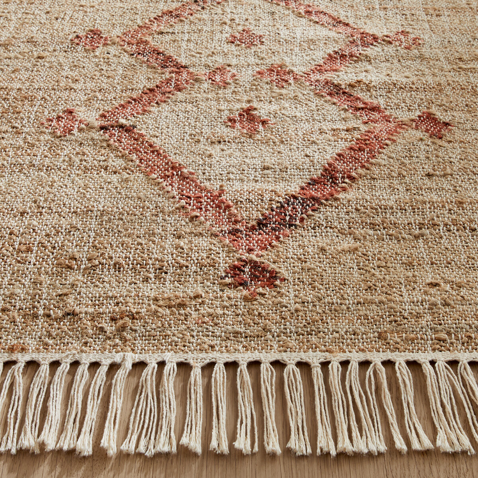 Tapis de couloir en jute, tissé main, Panaji