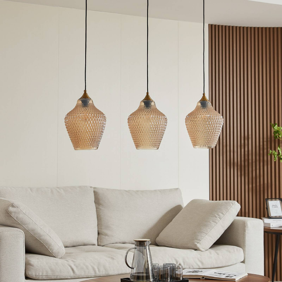 Suspension en verre vintage, Drakar