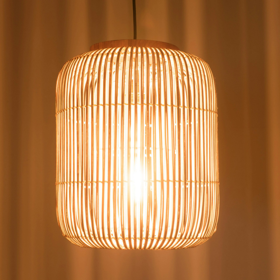 Suspension en rotin allongée 35cm FOLELLI
