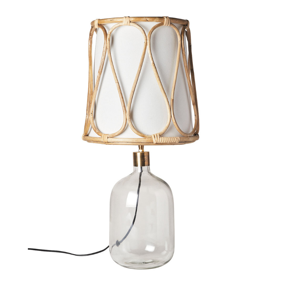 Pied de lampe SUZANNE en verre - Petit modèle