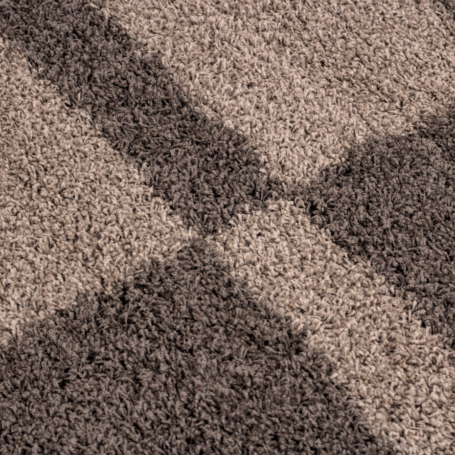 Tapis shaggy à motif géométrique GALA
