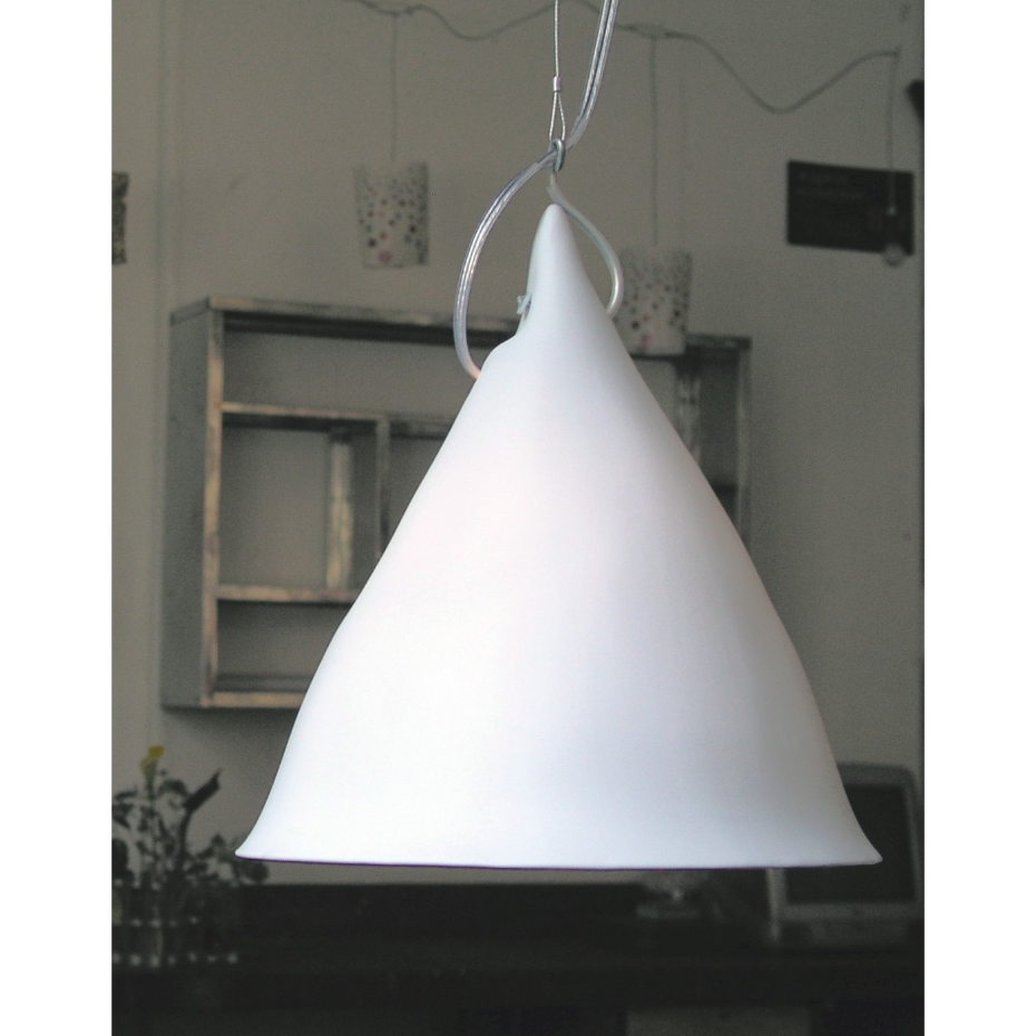 Lampe  suspendue en porcelaine Cornette