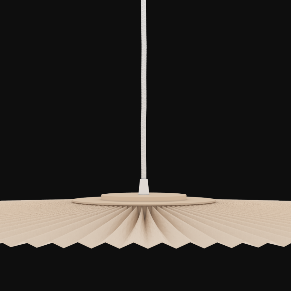 Suspension plafonnier plissée 90 cm, CARMEN