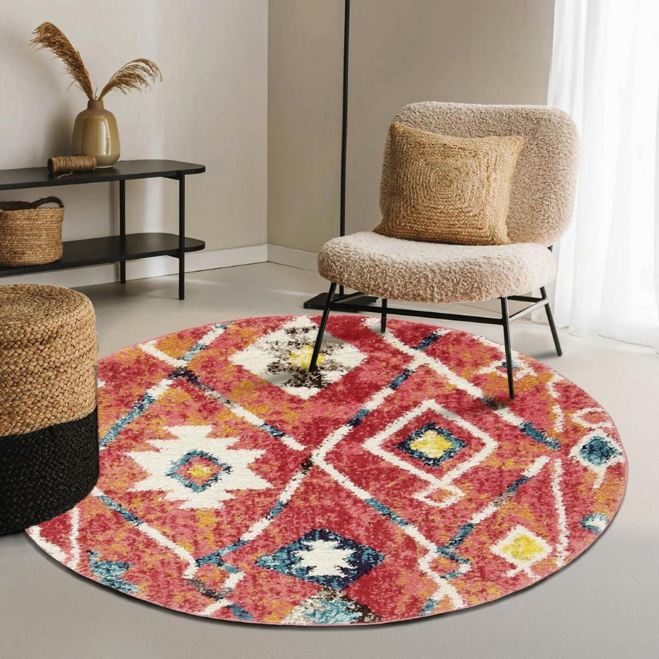 Tapis berbère tissé motifs tribaux LYN5 OURIKA B