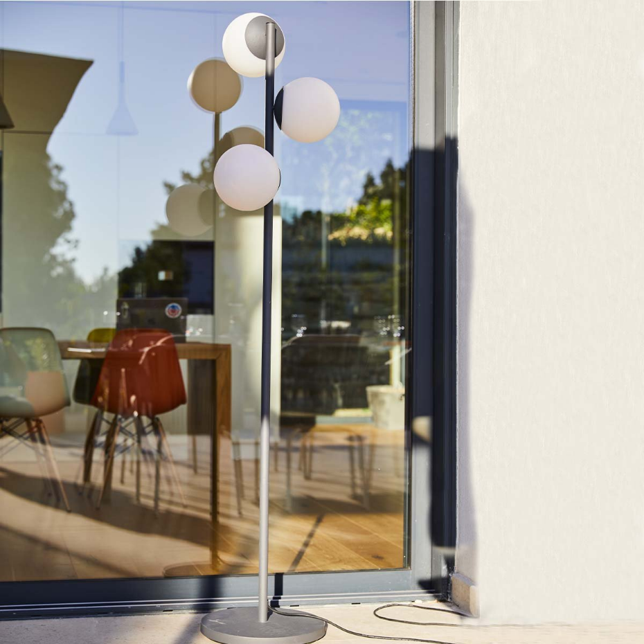 Lampadaire d'extérieur filaire GLOBY TREE E27 H175cm
