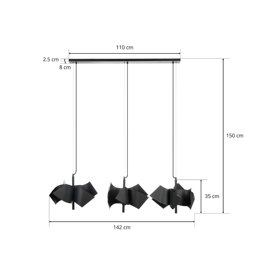 Suspension en métal design, Imron