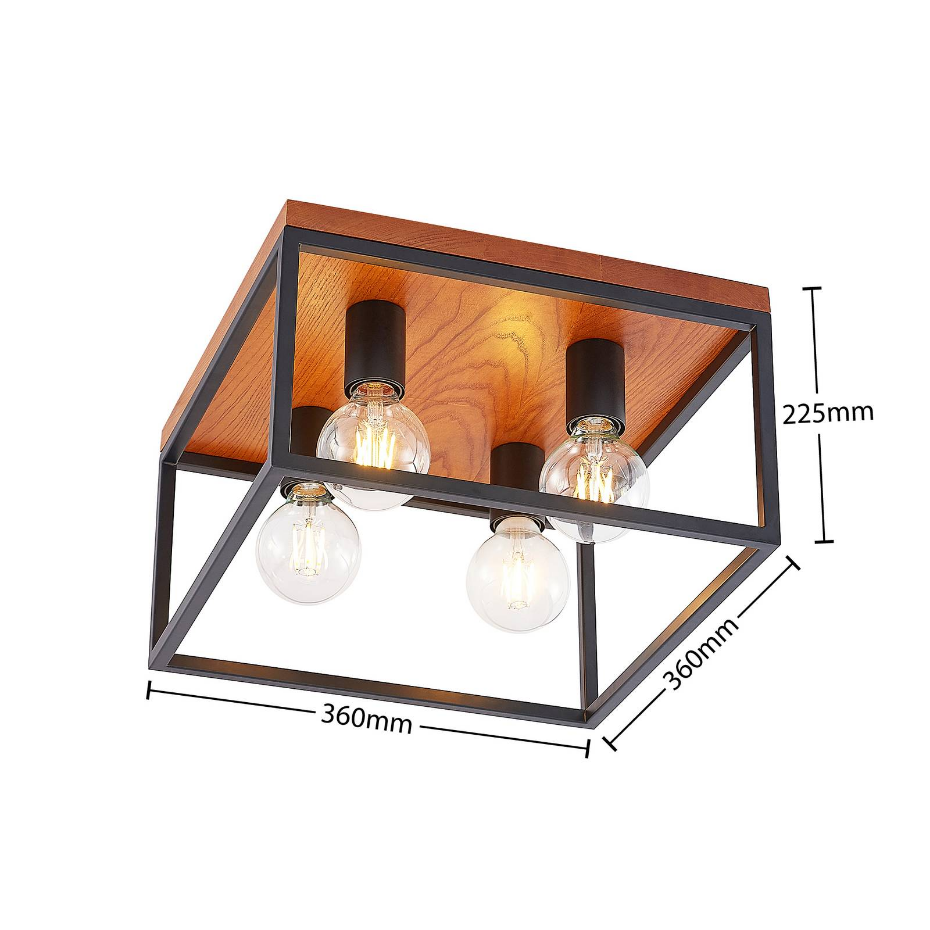 Plafonnier en bois moderne, Miravi