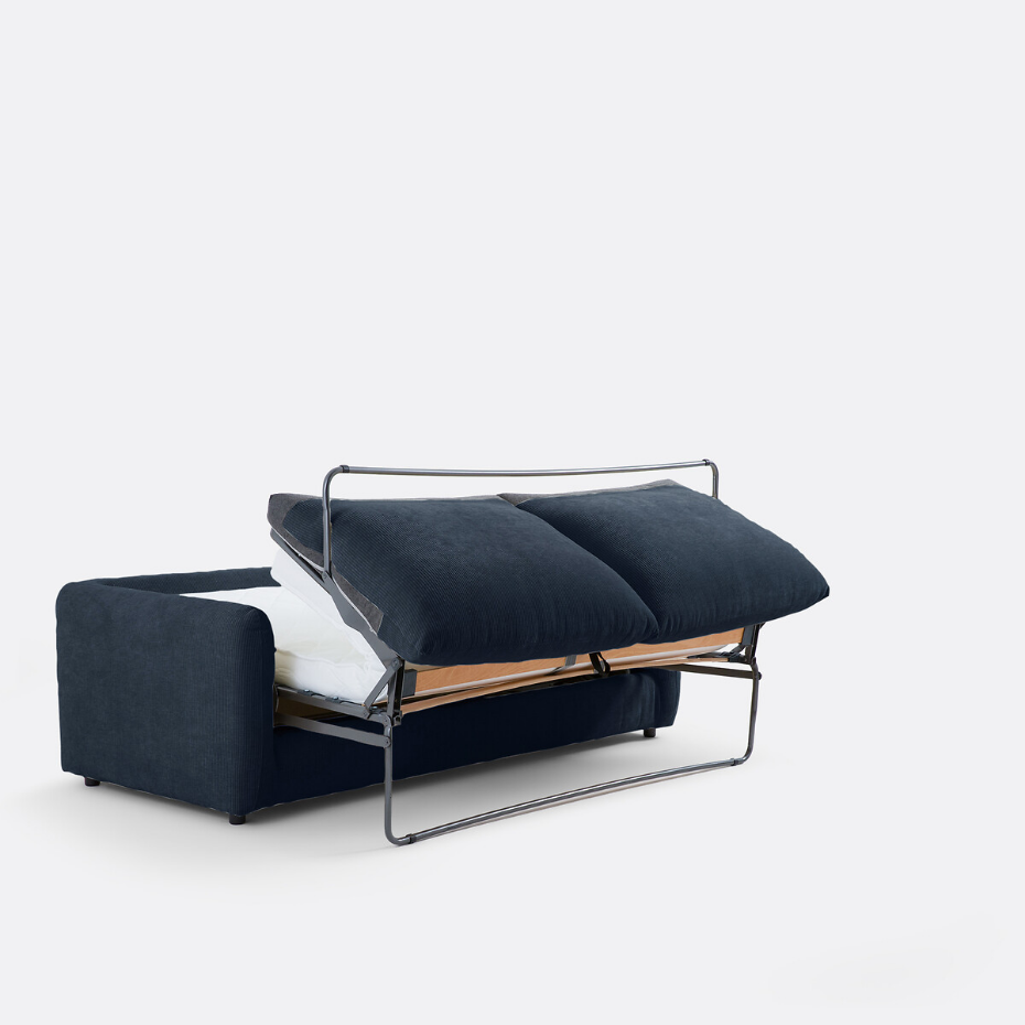 Canapé convertible 2, 3, 4 pl., velours gaufré Yde