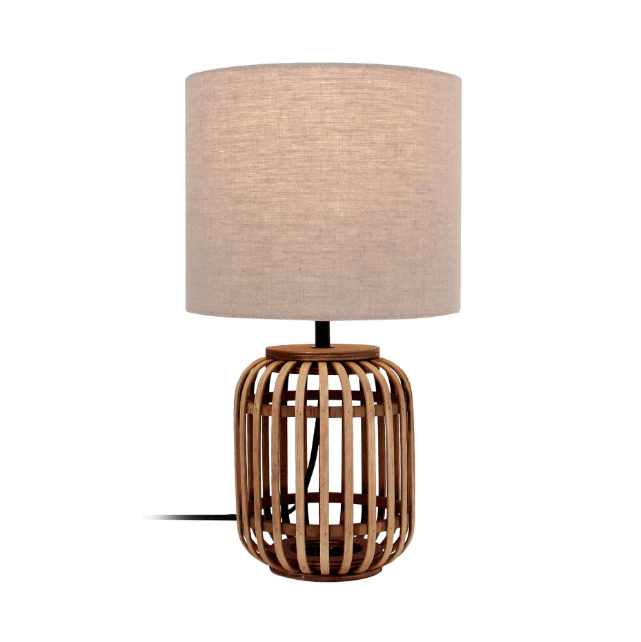 Lampe à poser en textile traditionnelle