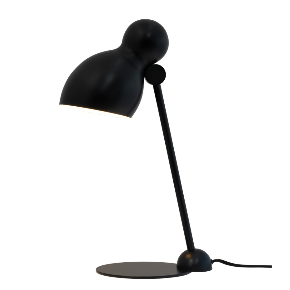 Lampe à poser en métal noir LUDO