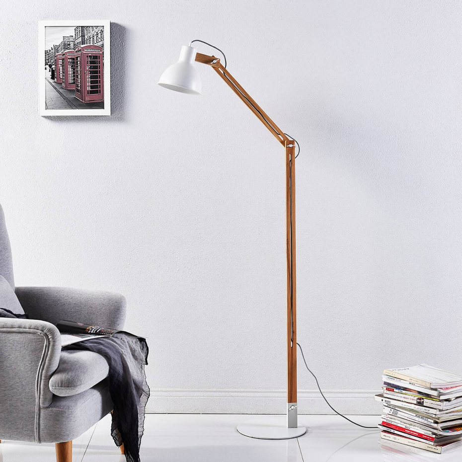 Lampadaire en bois moderne, Shivanja