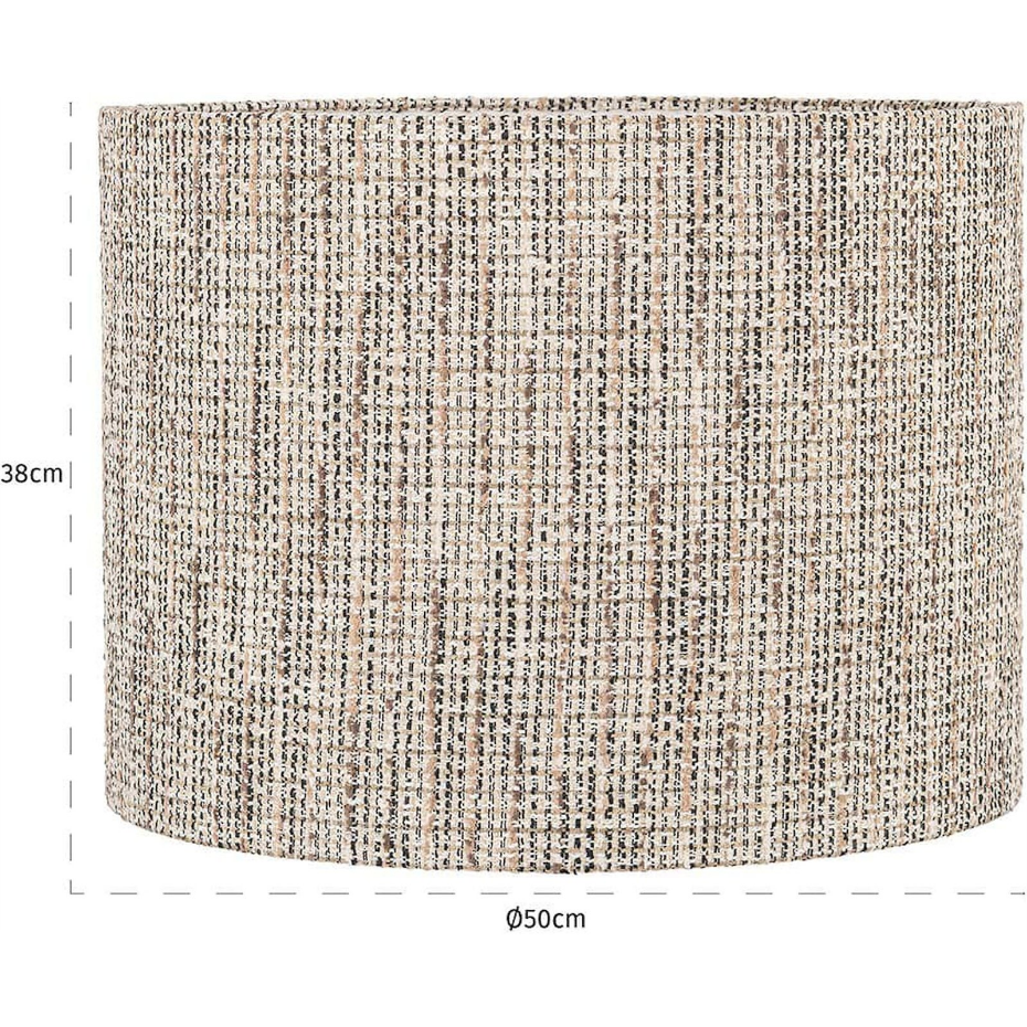 Abat jour cylindrique rond en polyester tissé