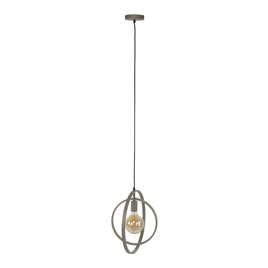 Suspension métal beige 1 anneau pivotant TRIBECA