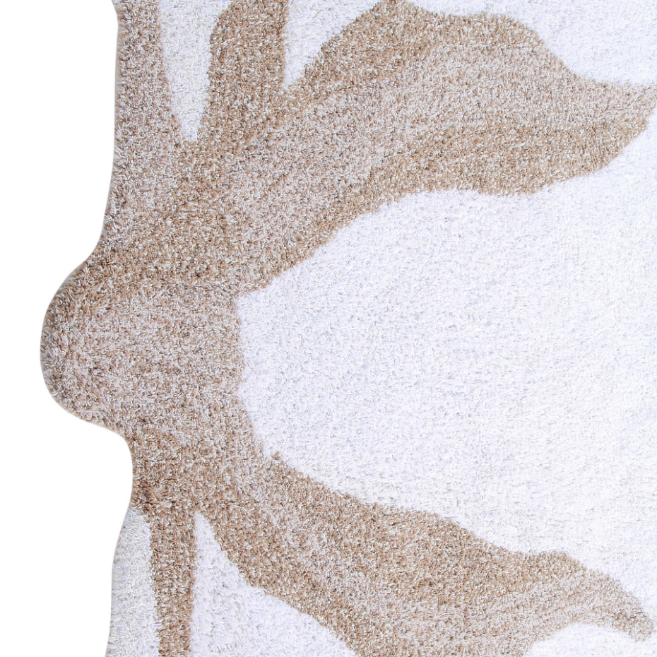 Tapis Rond en coton Fleur de coton TRIBUTE TO COTTON