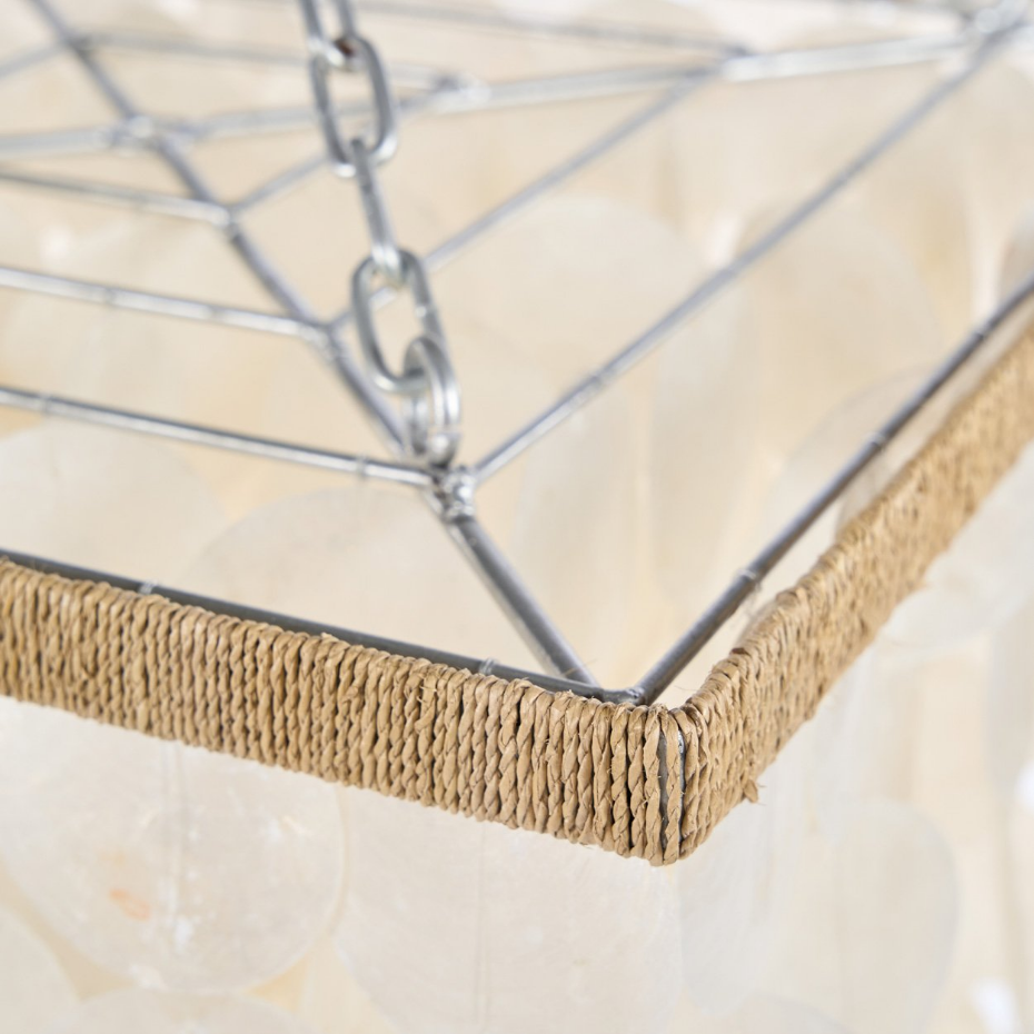 Suspension en coquillages et fer MOONLIT