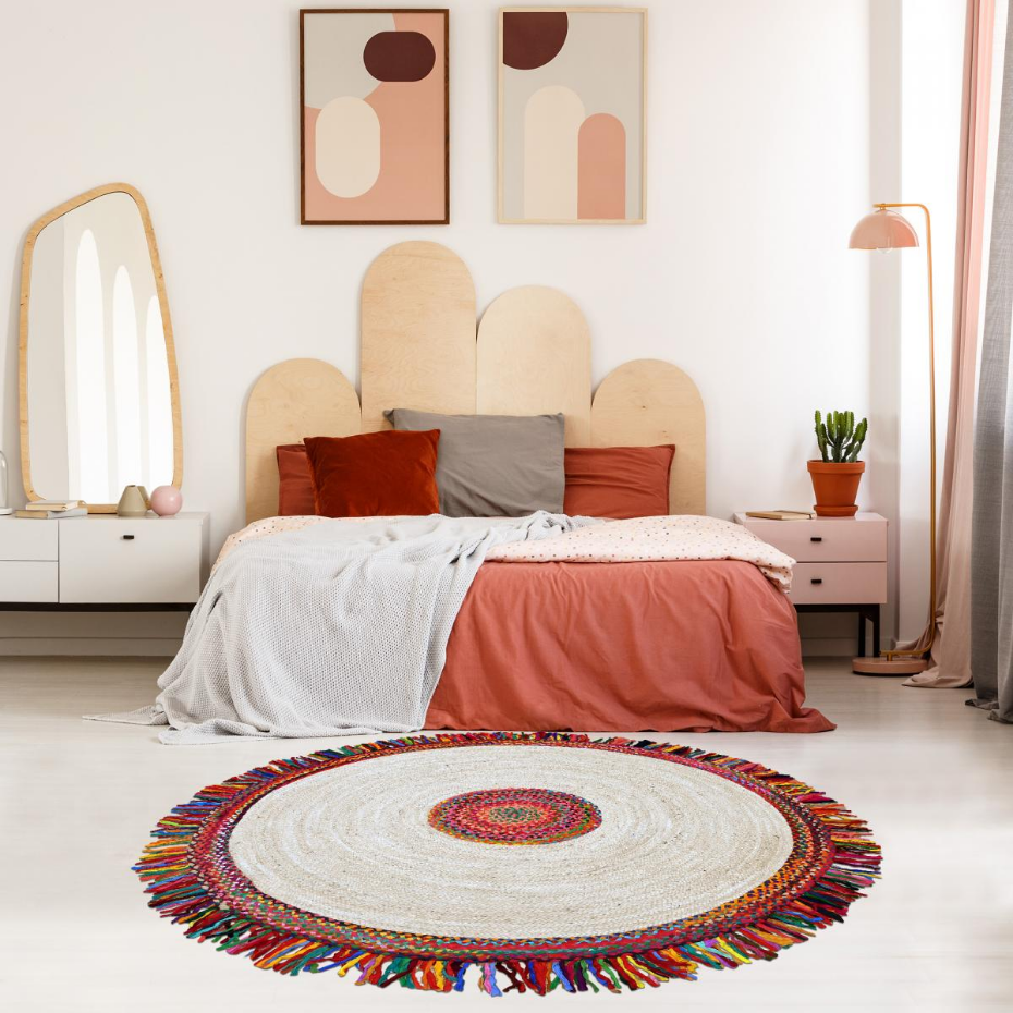 Tapis rond JT SATCH , tapis jute artisanal