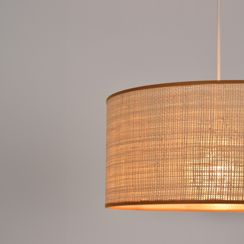 Suspension raphia et caramel Faulin