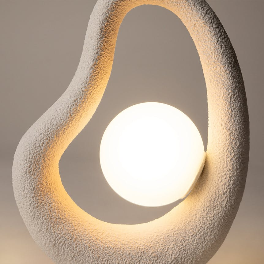Lampe à poser organique 1 globe LULING