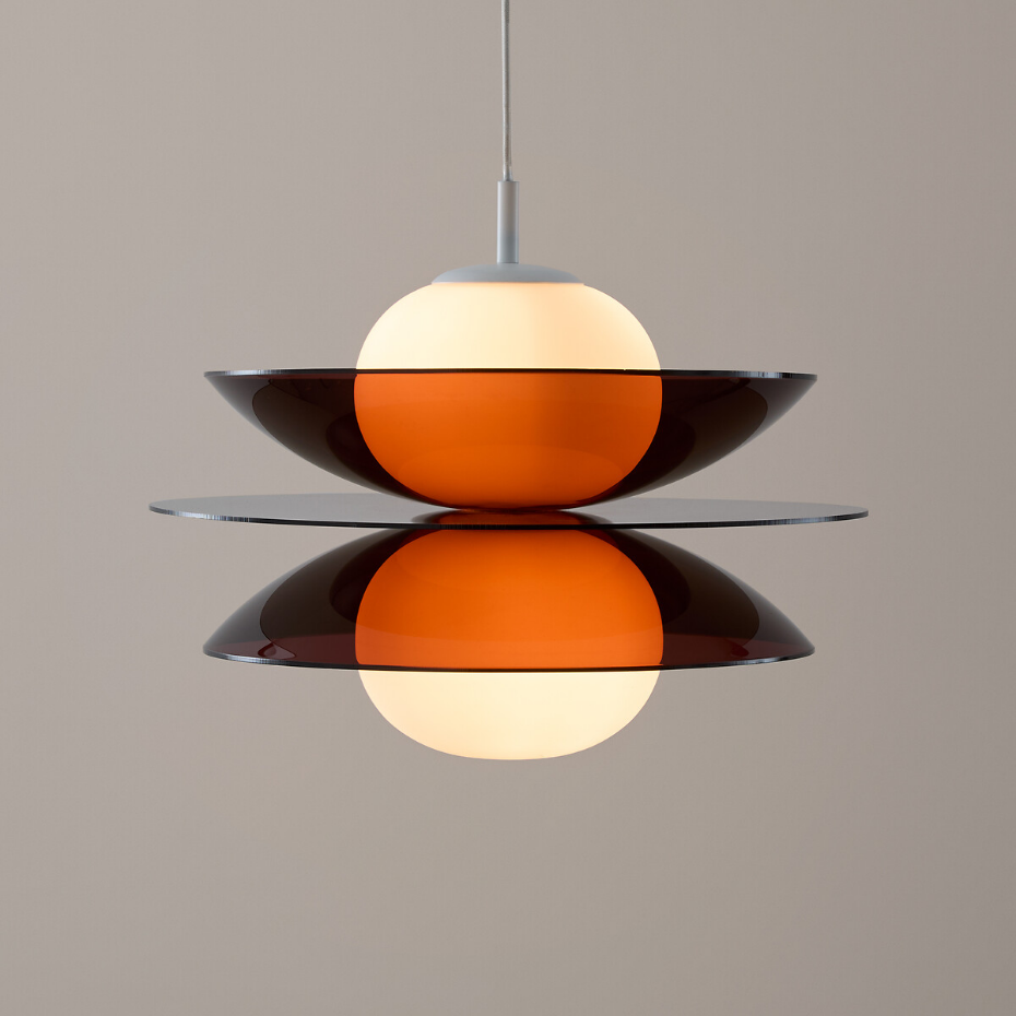 Suspension plexiglas et verre opalin, Okara