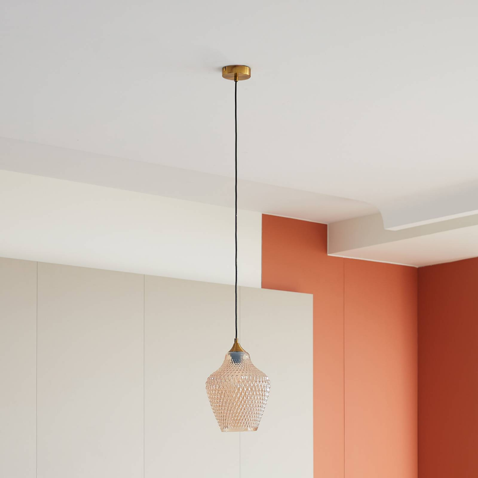 Suspension en verre vintage, Drakar